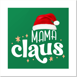 Christmas Family Pajamas Mama Claus Posters and Art